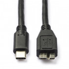 Goobay USB-C naar Micro B-kabel zwart (0,6 meter) K070601070 - 1