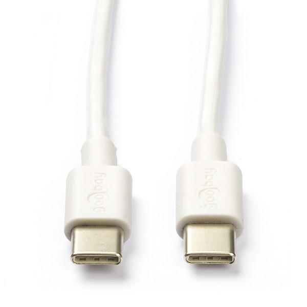 Goobay USB-C naar USB-C kabel wit (0,5 meter) K010214070 - 1