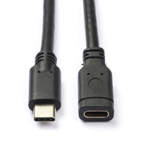 Goobay USB-C verlengkabel zwart (1 meter) K010214085