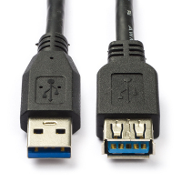 Goobay USB verlengkabel zwart (3 meter) K070601038