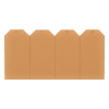 HF2 labels met ophangoog 40 x 80 mm chamois (1000 stuks)