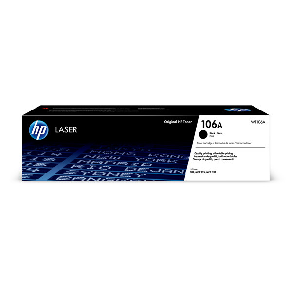 HP 106A (W1106A) toner zwart (origineel) W1106A 055454 - 1