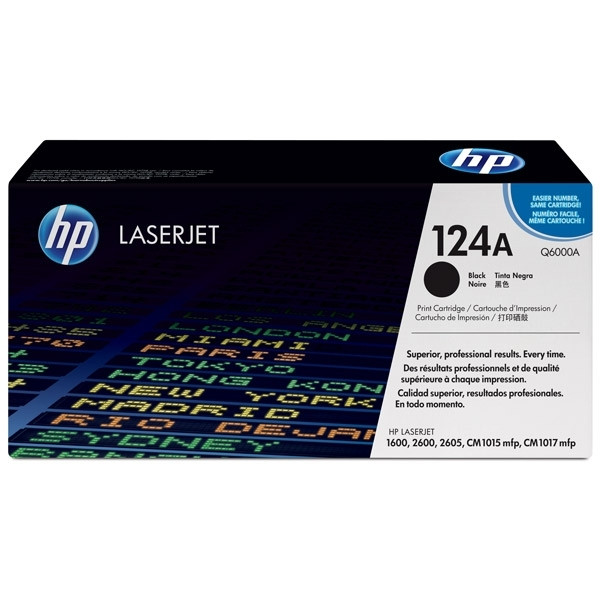 HP 124A (Q6000A) toner zwart (origineel) Q6000A 039540 - 1