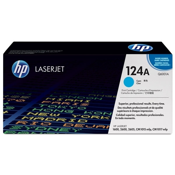 HP 124A (Q6001A) toner cyaan (origineel) Q6001A 039545 - 1