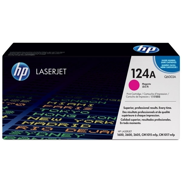 HP 124A (Q6003A) toner magenta (origineel) Q6003A 039555 - 1