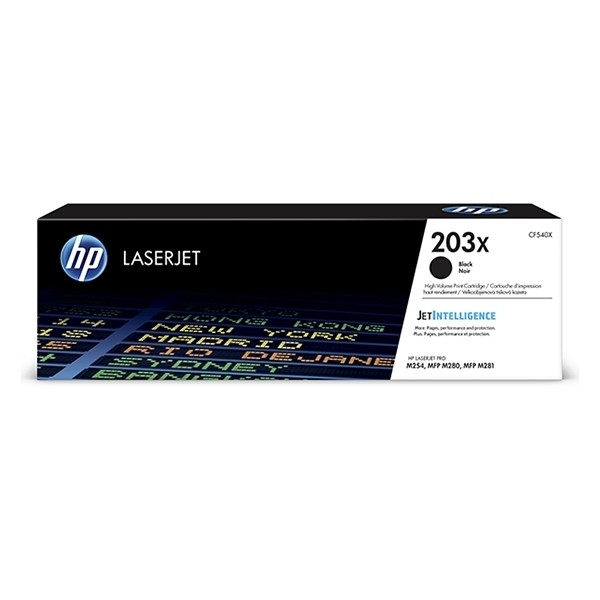 HP 203X (CF540X) toner zwart hoge capaciteit (origineel) CF540X 055210 - 1