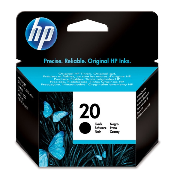 HP 20 (C6614DE) inktcartridge zwart (origineel) C6614DE 030320 - 1