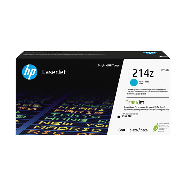 HP 214Z (W2141Z) toner cyaan ultra hoge capaciteit (origineel) W2141Z 133070 - 1