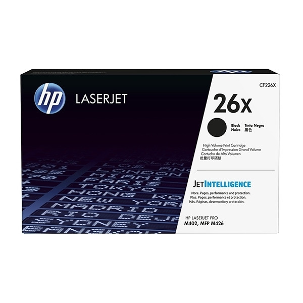 HP 26X (CF226X) toner zwart hoge capaciteit (origineel) CF226X 054878 - 1