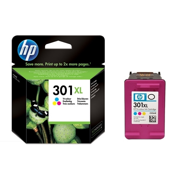 Vete Vol Verzorger HP 301XL Cartridge Kleur HC | Laagsteprijsgarantie! | 123inkt