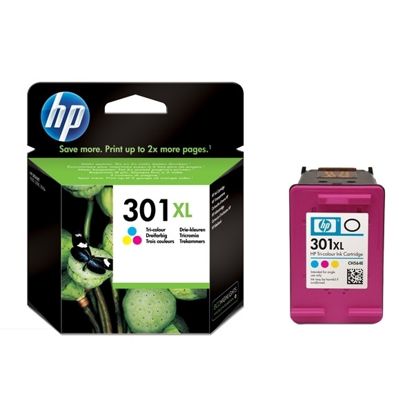 atomair Sherlock Holmes Ontembare HP 301XL (CH564EE) inktcartridge kleur hoge capaciteit (origineel) HP  123inkt.nl