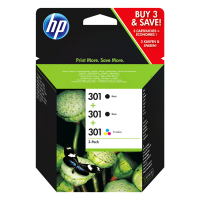 HP 301 (E5Y87EE) multipack 2 x zwart + 1 x kleur (origineel) E5Y87EE 055290