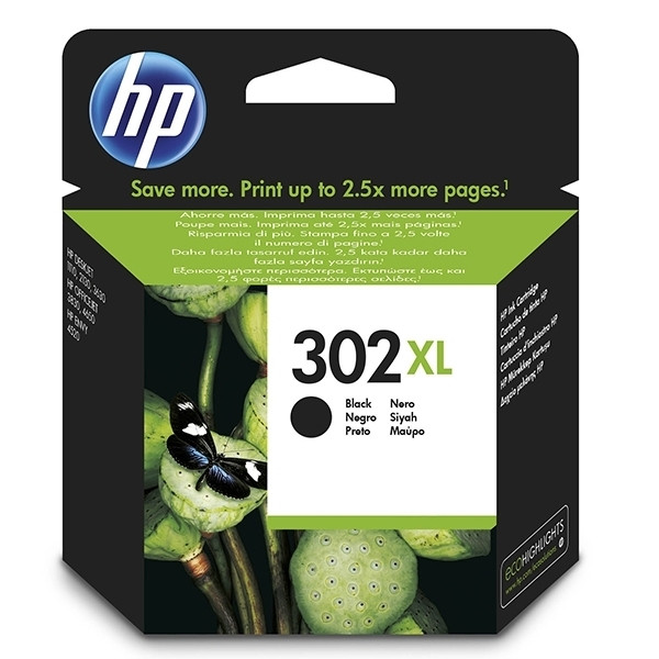 HP 302XL (F6U68AE) inktcartridge zwart hoge capaciteit (origineel) F6U68AE 044452 - 1