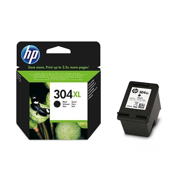 HP 304XL (N9K08AE) inktcartridge zwart hoge capaciteit (origineel) N9K08AE 030682 - 1