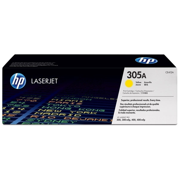 HP 305A (CE412A) toner geel (origineel) CE412A 054062 - 1