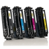 HP 312A aanbieding: HP CF380X, CF381A, CF382A, CF383A zwart + 3 kleuren (123inkt huismerk)
