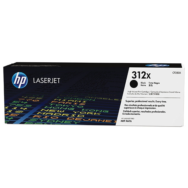 HP 312X (CF380XD) toner zwart hoge capaciteit dubbelpak (origineel) CF380XD 054237 - 1