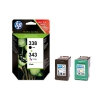 HP 338 + HP 343 (SD449EE) inktcartridge zwart en kleur (origineel) 044160 - 1