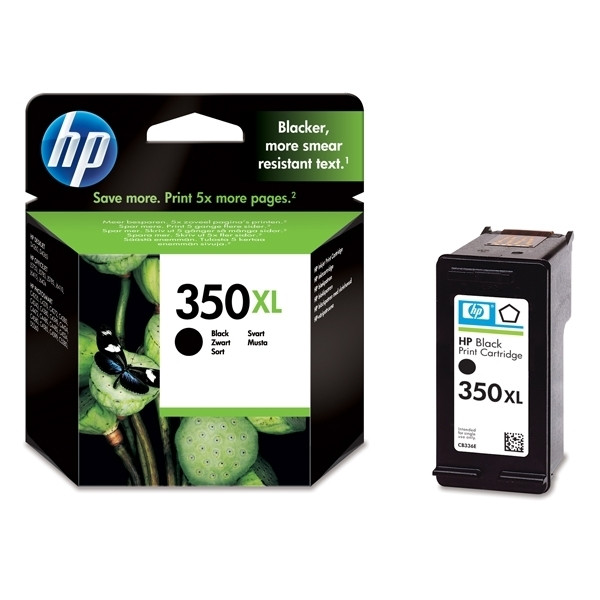 HP 350XL (CB336EE) inktcartridge zwart hoge capaciteit (origineel) CB336EE 030860 - 1