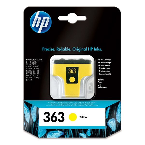 HP 363 (C8773EE) inktcartridge geel (origineel) C8773EE 031785 - 1