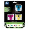 HP 363 (CB333EE) multipack cyaan/magenta/geel (origineel) 044440 - 1