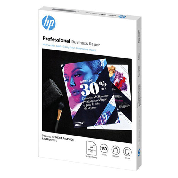 HP 3VK91A Laser Professional Business papier 180 grams glans (150 vel) 3VK91A 151150 - 1