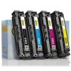 HP 410A aanbieding: HP CF410A, CF411A, CF412A, CF413A zwart + 3 kleuren (123inkt huismerk)  130017