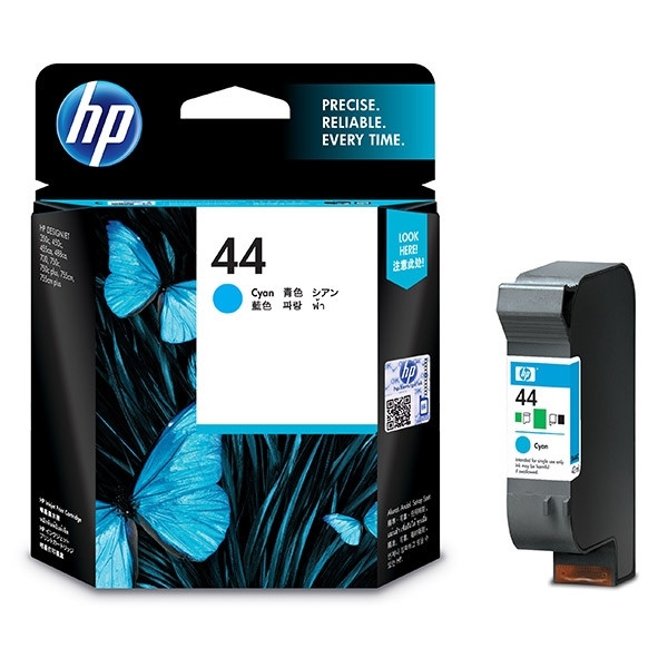 HP 44 (51644CE) inktcartridge cyaan (origineel) 51644CE 030100 - 1