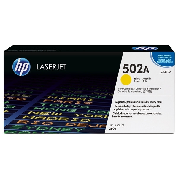 HP 502A (Q6472A) toner geel (origineel) Q6472A 039590 - 1