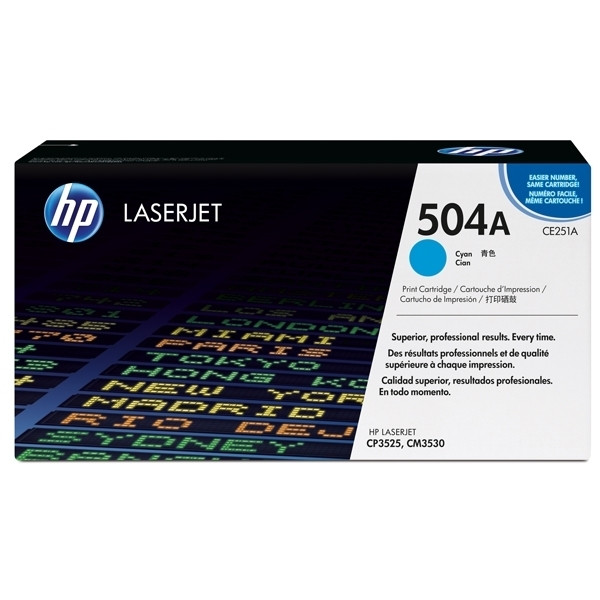 HP 504A (CE251A) toner cyaan (origineel) CE251A 039834 - 1