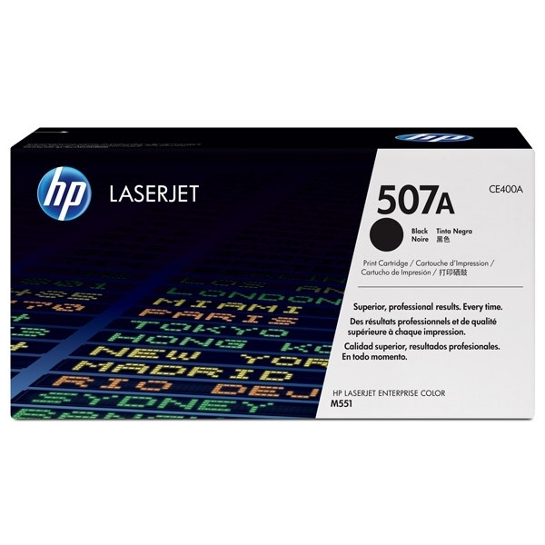 HP 507A (CE400A) toner zwart (origineel) CE400A 054038 - 1