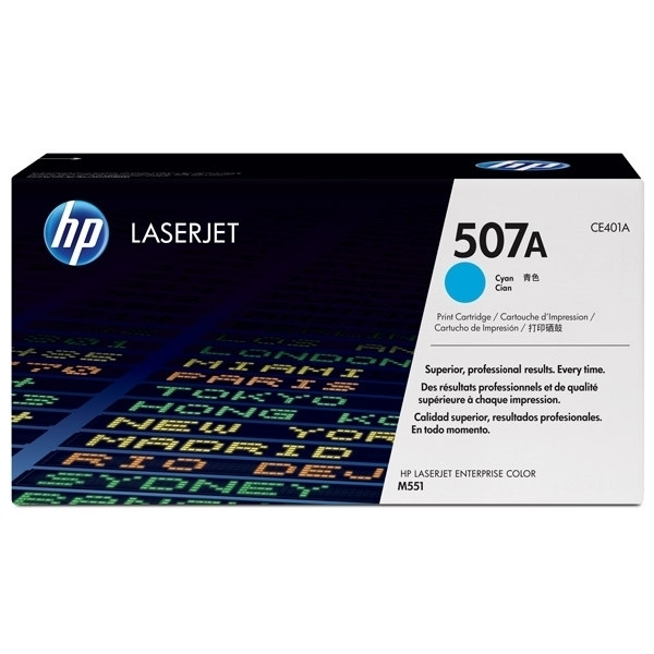 HP 507A (CE401A) toner cyaan (origineel) CE401A 054042 - 1