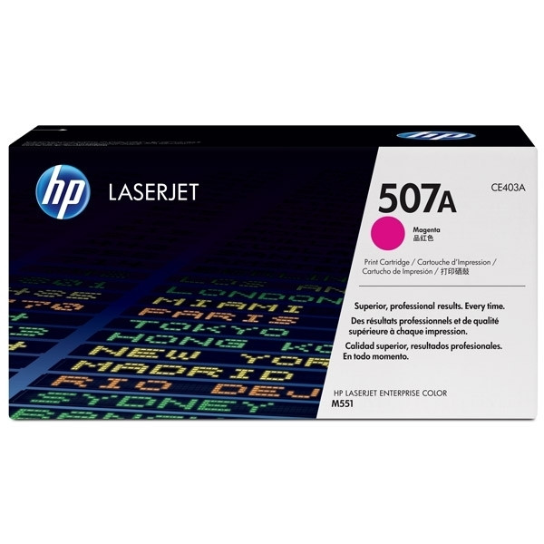 HP 507A (CE403A) toner magenta (origineel) CE403A 054046 - 1