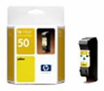 HP 50 (51650YE) inktcartridge geel (origineel) 51650YE 030380