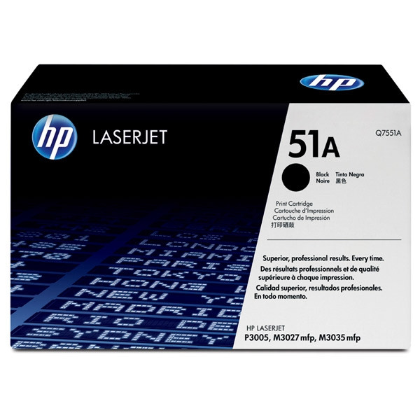 HP 51A (Q7551A) toner zwart (origineel) Q7551A 039720 - 1