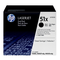 HP 51XD (Q7551XD) toner zwart hoge capaciteit dubbelpak (origineel) Q7551XD 054084