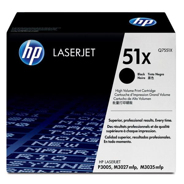 HP 51X (Q7551X) toner zwart hoge capaciteit (origineel) Q7551X 039725 - 1