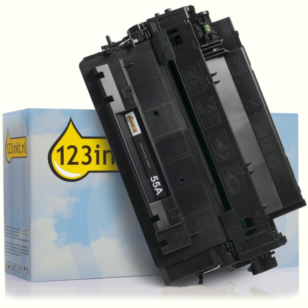HP LaserJet Pro MFP M521dn Toners (laserprinters) Printer type HP 55A  (CE255A) toner zwart (123inkt huismerk) 55a 55x ce255x 123inkt.nl