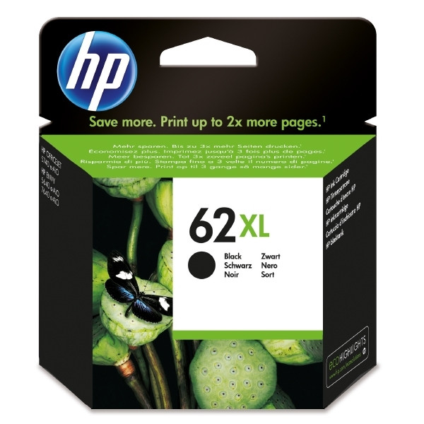 HP 62XL (C2P05AE) inktcartridge zwart hoge capaciteit (origineel) C2P05AE 044410 - 1