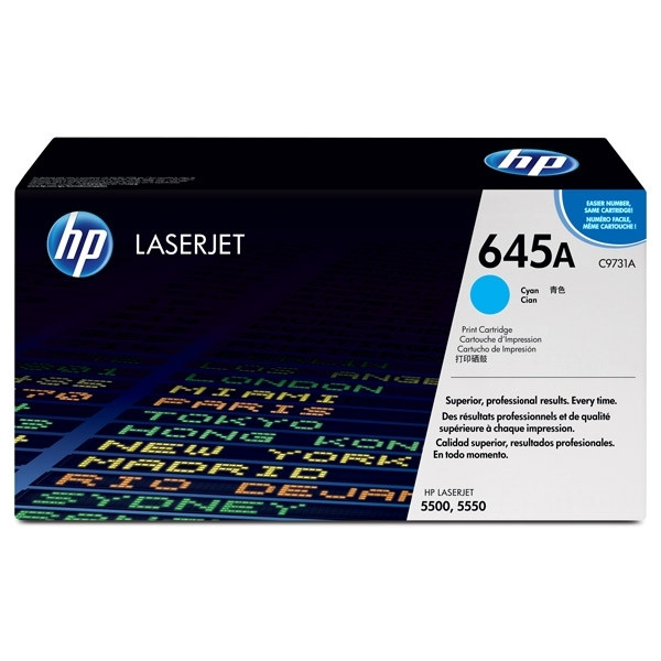 HP 645A (C9731A) toner cyaan (origineel) C9731A 039220 - 1