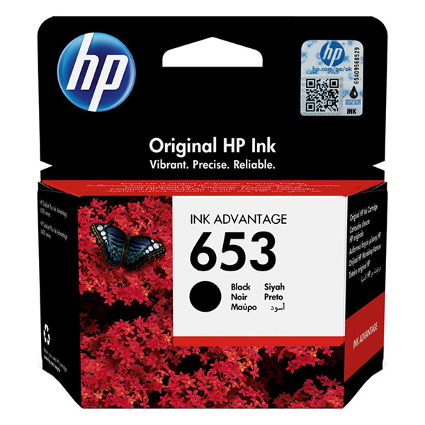 HP 653 (3YM75AE) inktcartridge zwart (origineel) 3YM75AE 093122 - 1