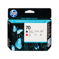 HP 70 (C9409A) printkop mat zwart en rood (origineel) C9409A 030486