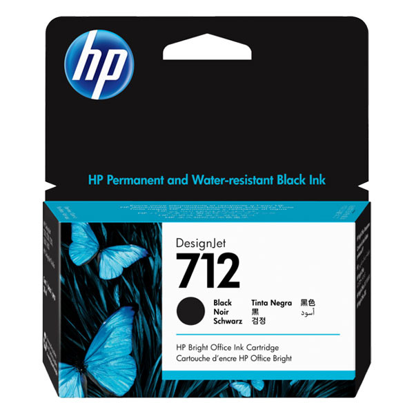 HP 712 (3ED70A) inktcartridge zwart (origineel) 3ED70A 093106 - 1