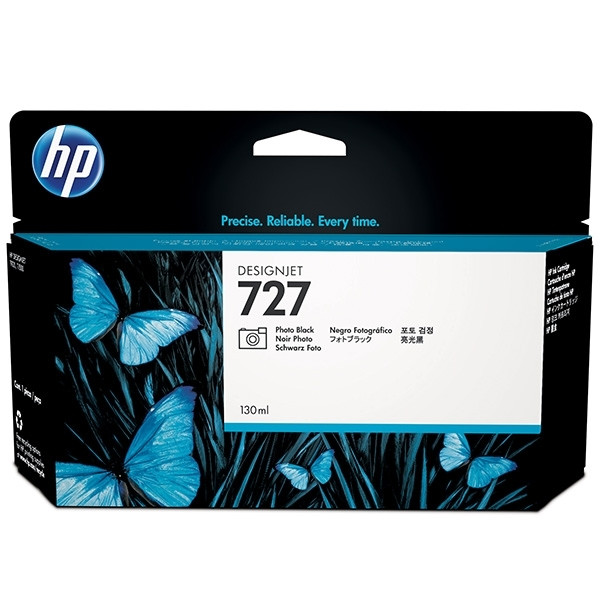 HP 727 (B3P23A) inktcartridge foto zwart hoge capaciteit (origineel) B3P23A 044288 - 1