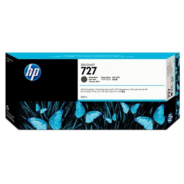 HP 727 (C1Q12A) inktcartridge mat zwart extra hoge capaciteit (origineel) C1Q12A 044324 - 