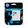 HP 728 (F9J63A) inktcartridge cyaan (origineel)