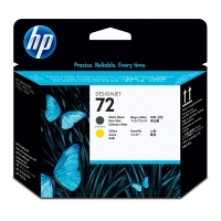 HP 72 (C9384A) printkop mat zwart en geel (origineel) C9384A 030906