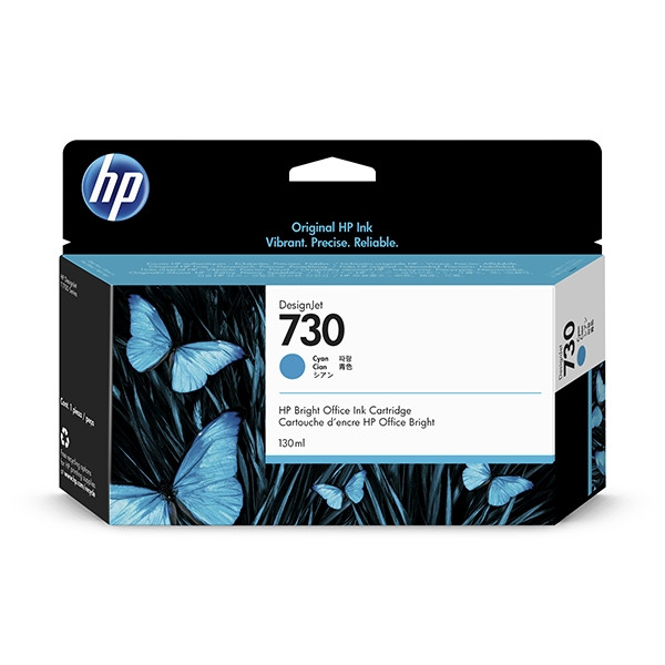 HP 730 (P2V62A) inktcartridge cyaan (origineel) P2V62A 055252 - 1