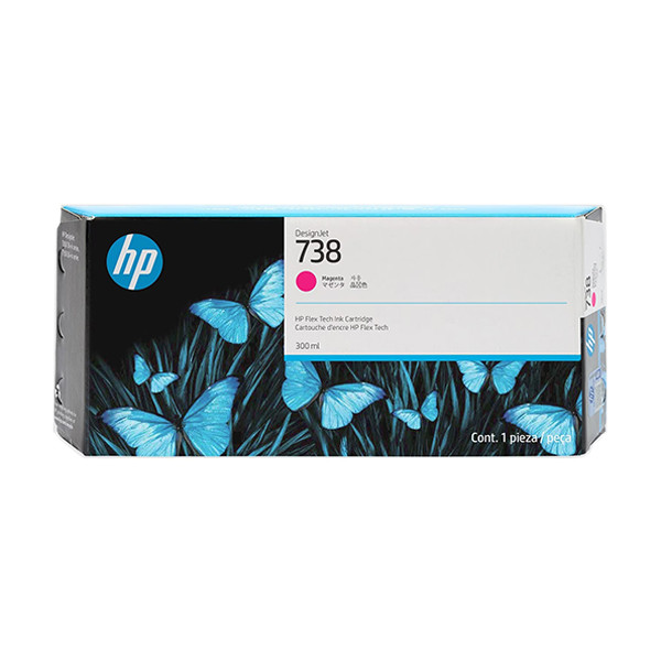 HP 738 (676M7A) inktcartridge magenta hoge capaciteit (origineel) 676M7A 093290 - 1
