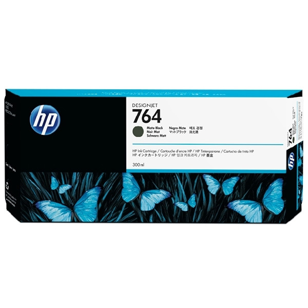HP 764 (C1Q16A) inktcartridge mat zwart (origineel) C1Q16A 044396 - 1